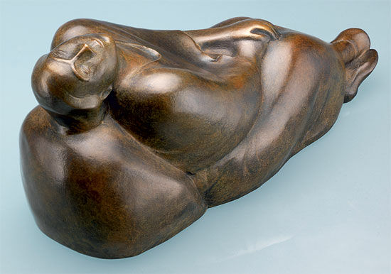 Sculpture "Dreaming Woman" (1912), bronze reduction by Ernst Barlach