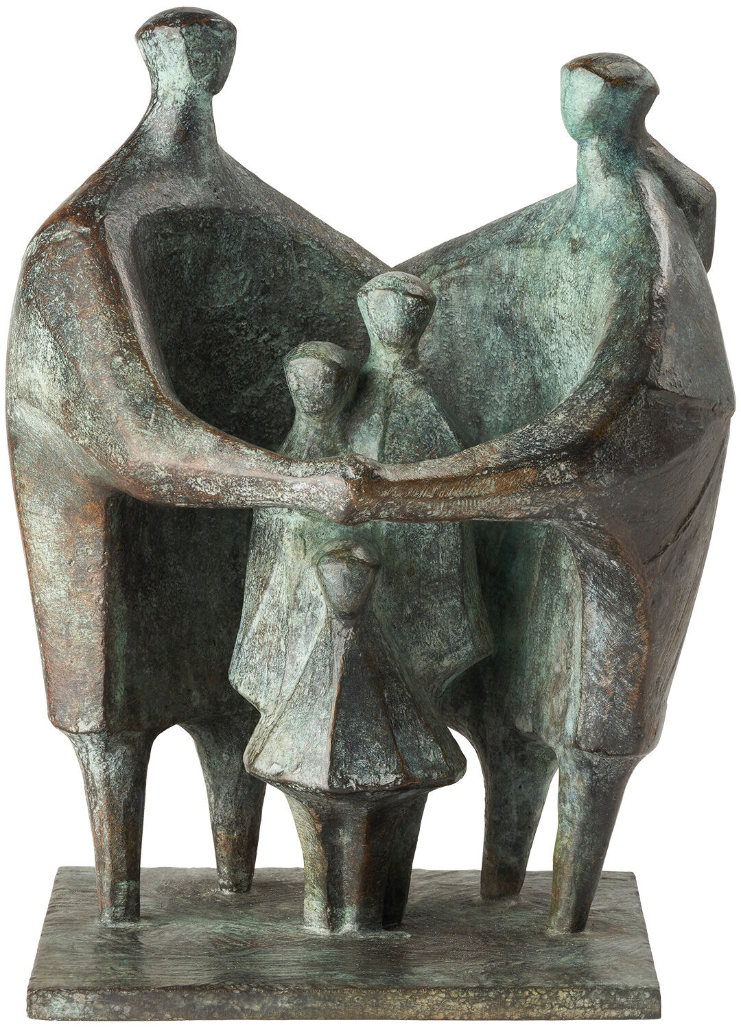 Sculpture "Family", bronze by Gerhard Brandes