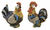 Set of 2 ceramic figures "Rooster and Hen"