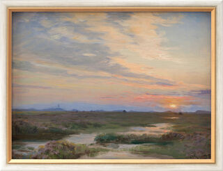 Bild "Abend in Skagen" (1893), gerahmt