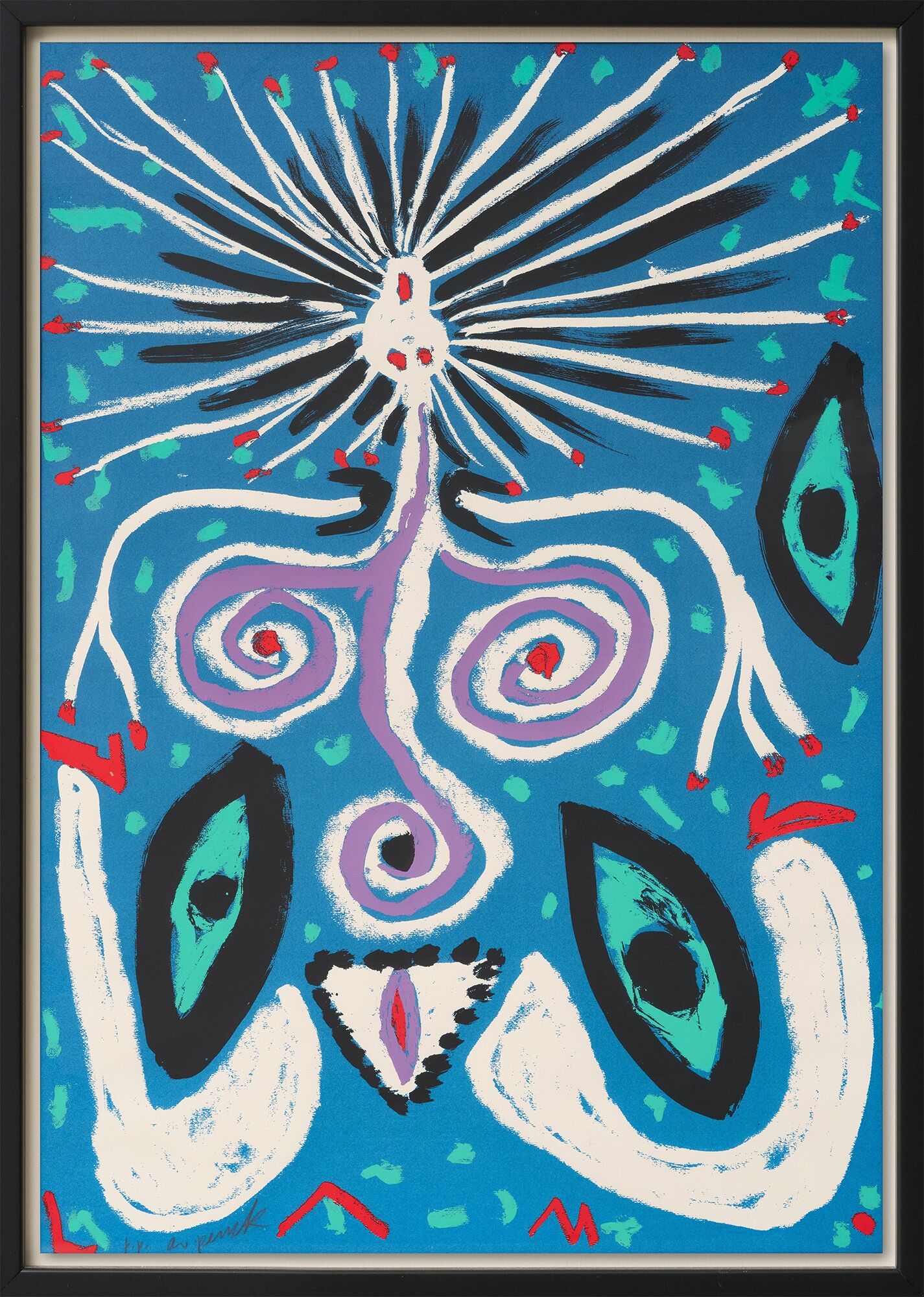 Obraz „Bez názvu“ (1991) od A. R. Penck