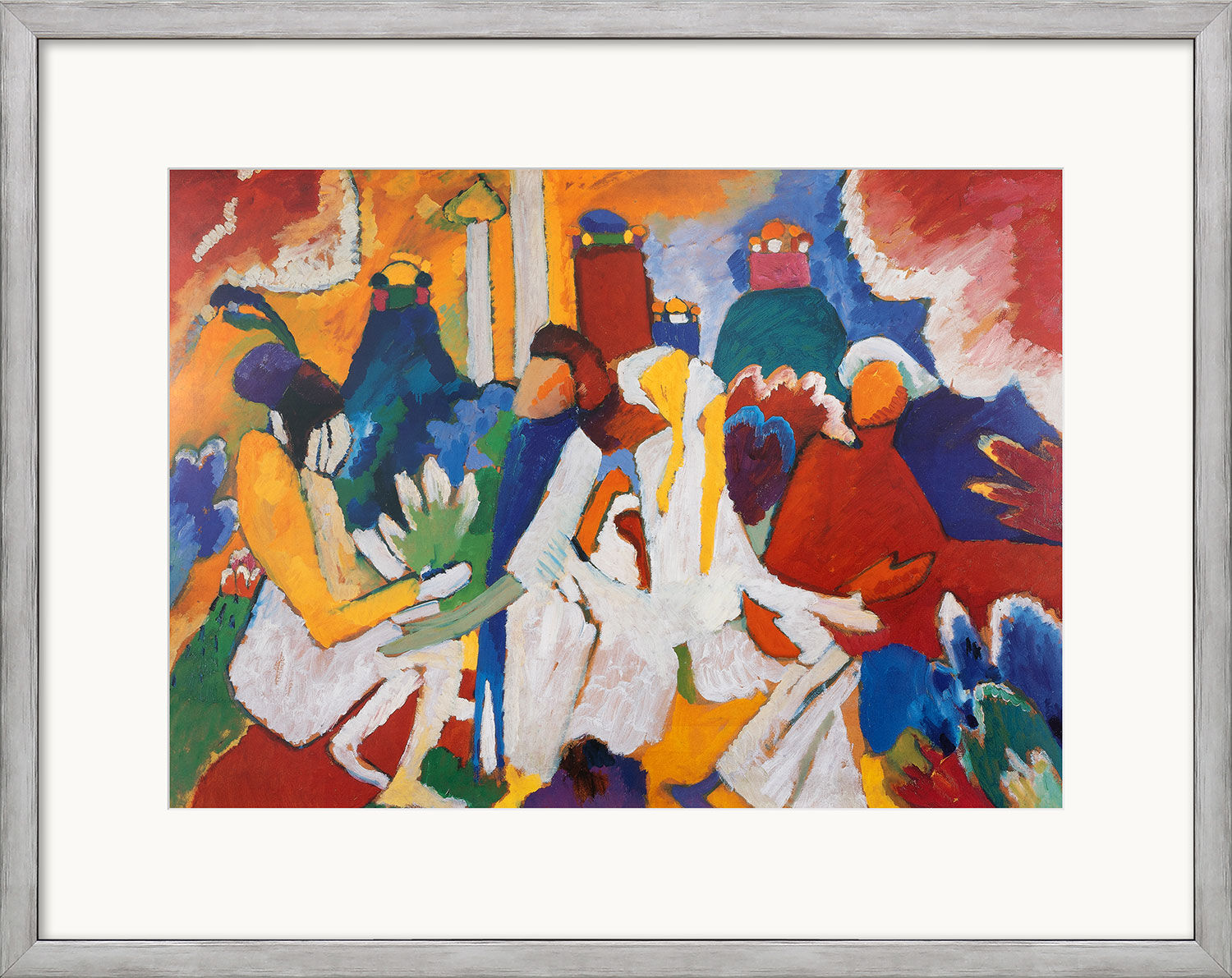 Schilderij "Oosters" (1909), ingelijst van Wassily Kandinsky