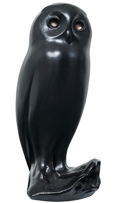 Escultura "Joven lechuza - La Chouette", versión fundida de Francois Pompon