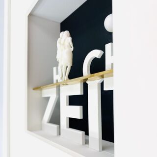 3D-schilderij: "Gefeliciteerd met je huwelijk" van Ralf Birkelbach