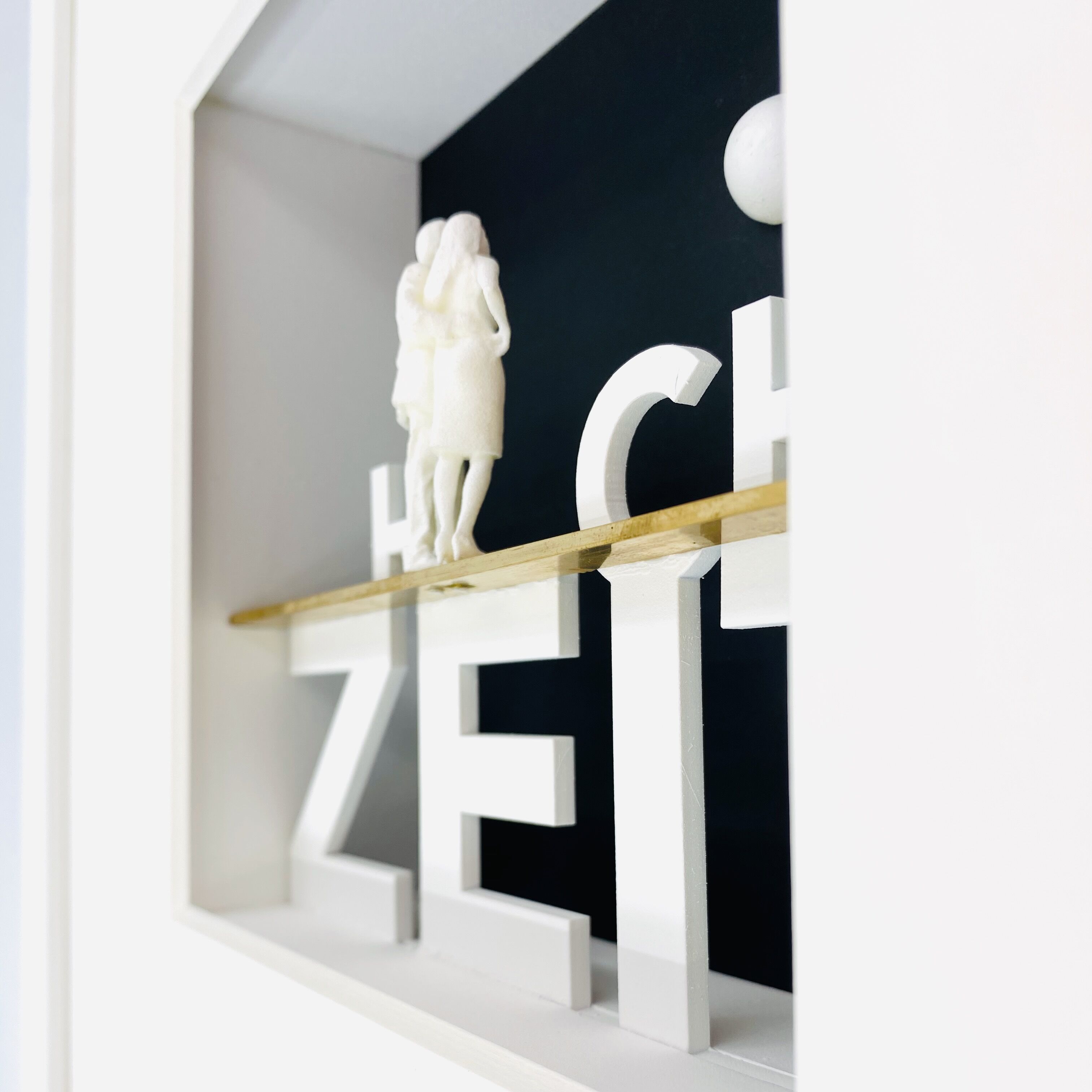 3D-schilderij: "Gefeliciteerd met je huwelijk" van Ralf Birkelbach