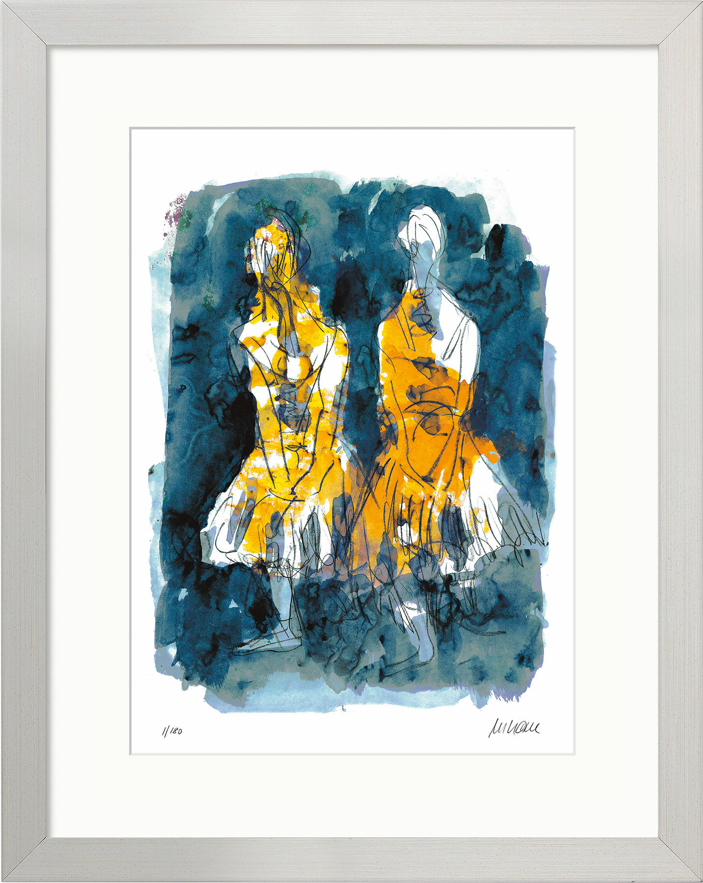 Picture "Dancers (after Edgar Degas)" (2020), framed by Armin Mueller-Stahl