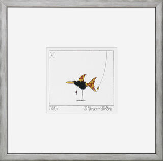 Picture "Zodiac Sign Pisces (20.2.-20.3.) ", framed