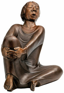 Skulptur "Der singende Mann" (1928), Reduktion in Bronze, Höhe 34 cm von Ernst Barlach