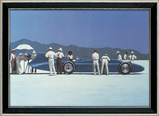 Picture "Bluebird at Bonneville", framed by Jack Vettriano