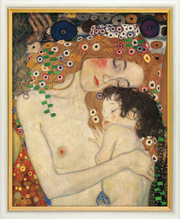 Bild "Mutter und Kind" (1905), gerahmt von Gustav Klimt