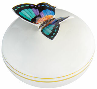 Box and cover "Butterfly", porcelain with gold decoration