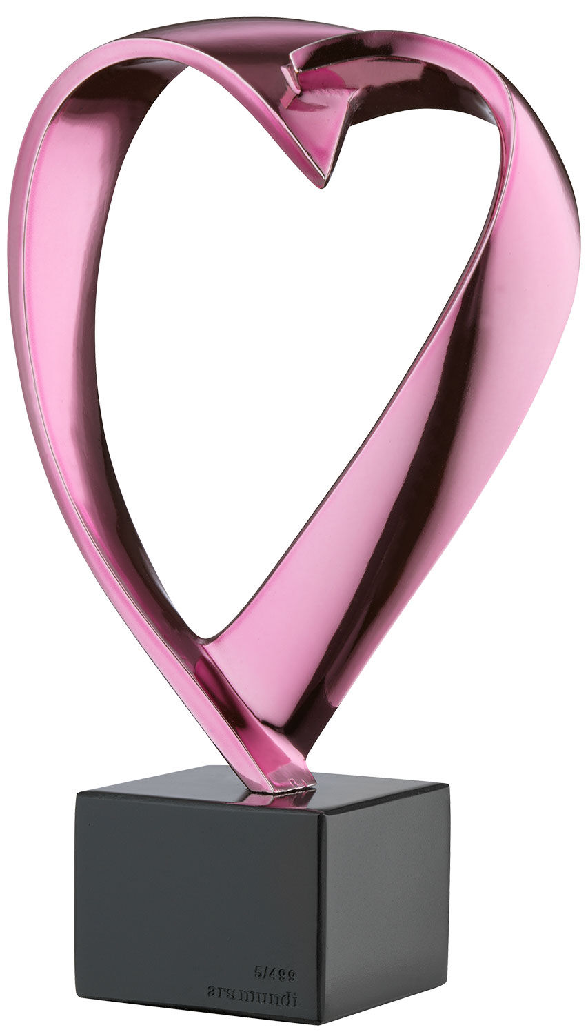 Sculpture "Sweetheart" (2022), cast version, metallic rosé by Pierre-Paul Maillé