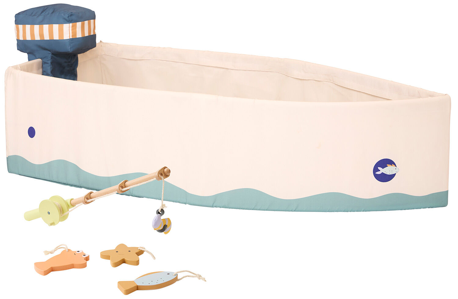 Barco de pesca con juego de cañas (para niños a partir de 24 meses) de Kid's Concept