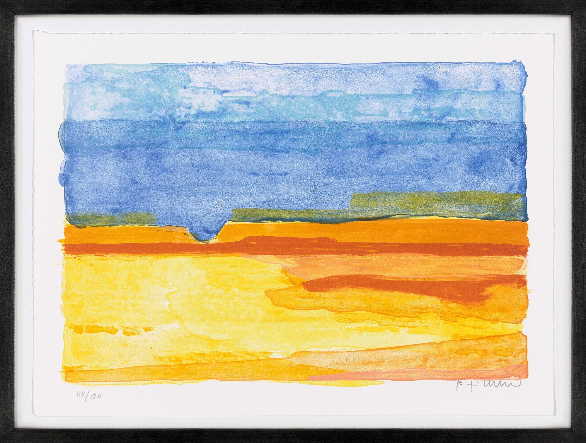 Set van 4 schilderijen „Namibian Suite“ (2002) van Bernd Zimmer