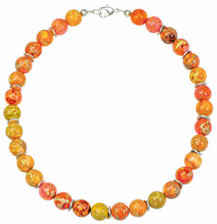 Pearl necklace "Sunflower"