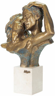 Skulptur "Tillid", støbt stenlook von Angeles Anglada