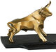 Skulpturenpaar "Bulle und Bär", Version in Bronze von Jürgen Götze