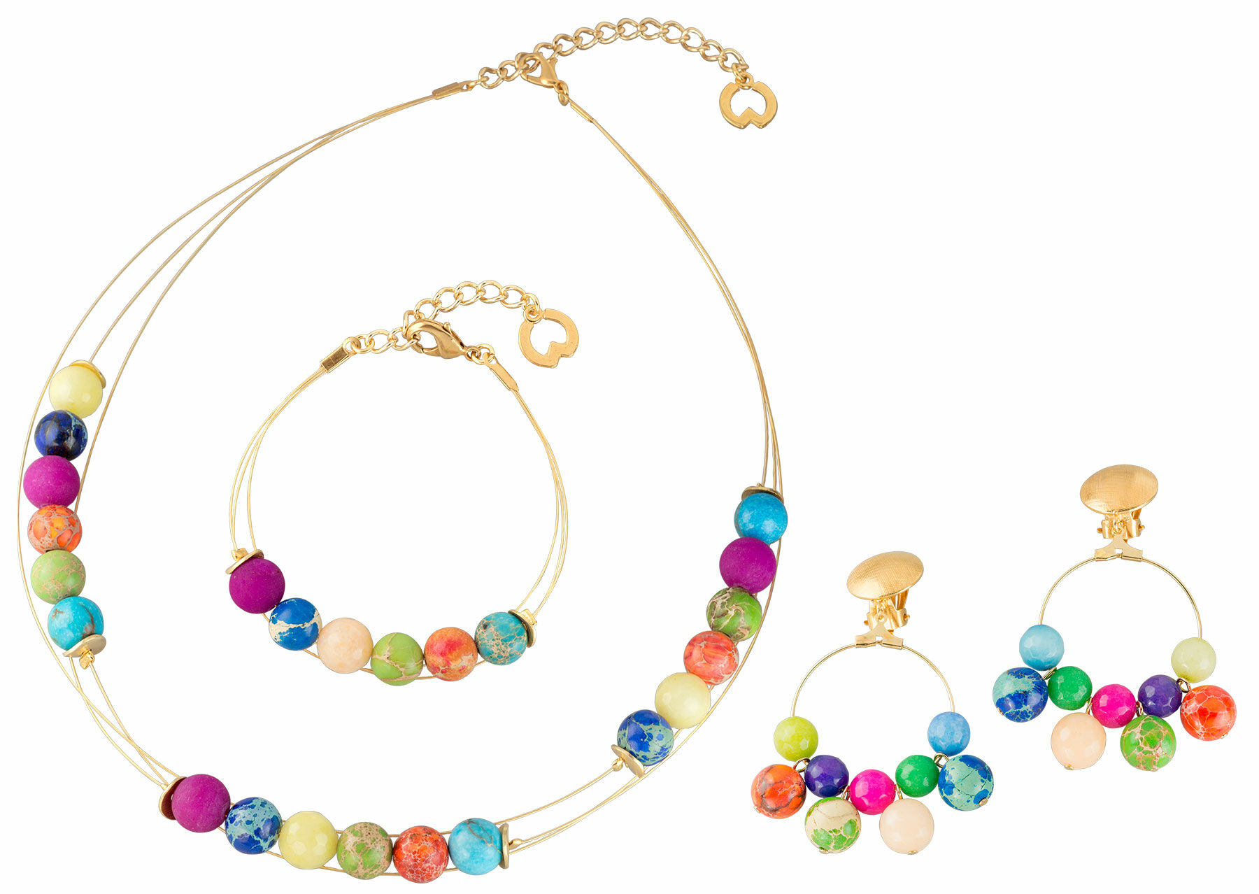 Jewellery set "Summer" with pearls by Petra Waszak