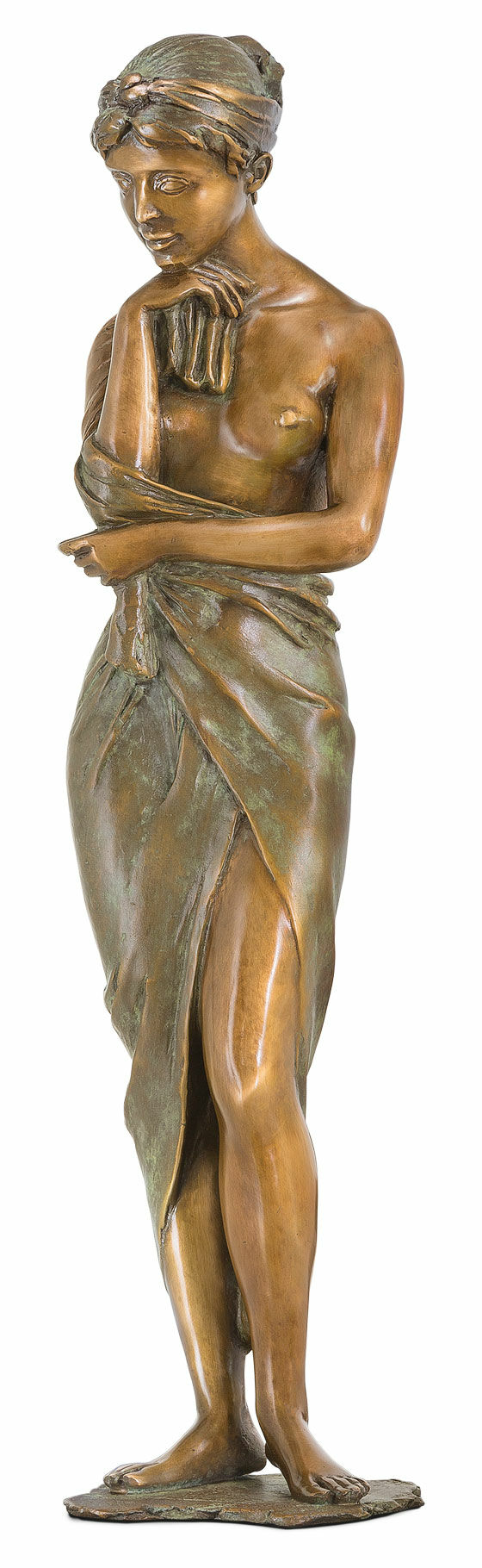 Skulptur "Im Rosengarten", Bronze von Erwin A. Schinzel