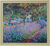 Bild "Irisbeet in Monets Garten" (1900), gerahmt