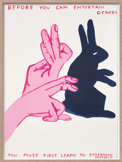 Picture "Before you can entertain others" (2021) by David Shrigley