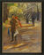 Tableau "Homme perroquet" (1901), version encadrée noir et or