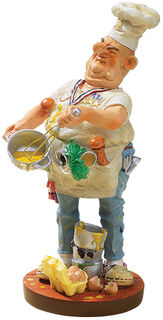 Caricature "The Cook", cast hand-painted