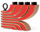 4-arm candle holder "Nordic Light" (flexible, without candles), red version by Design House Stockholm