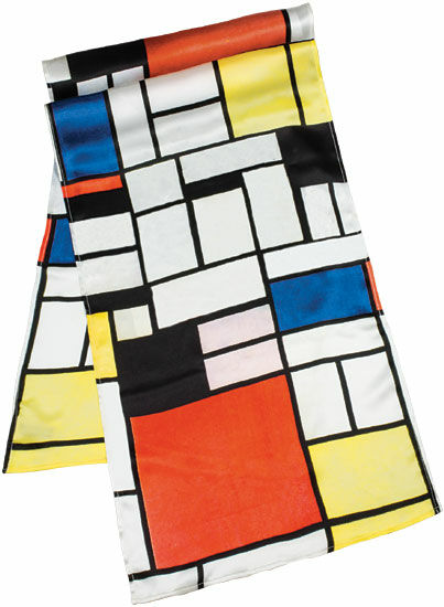 Silk scarf "Mondrian" by Piet Mondrian