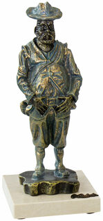 Skulptur "Sancho Panza", Kunstguss Steinoptik von Angeles Anglada