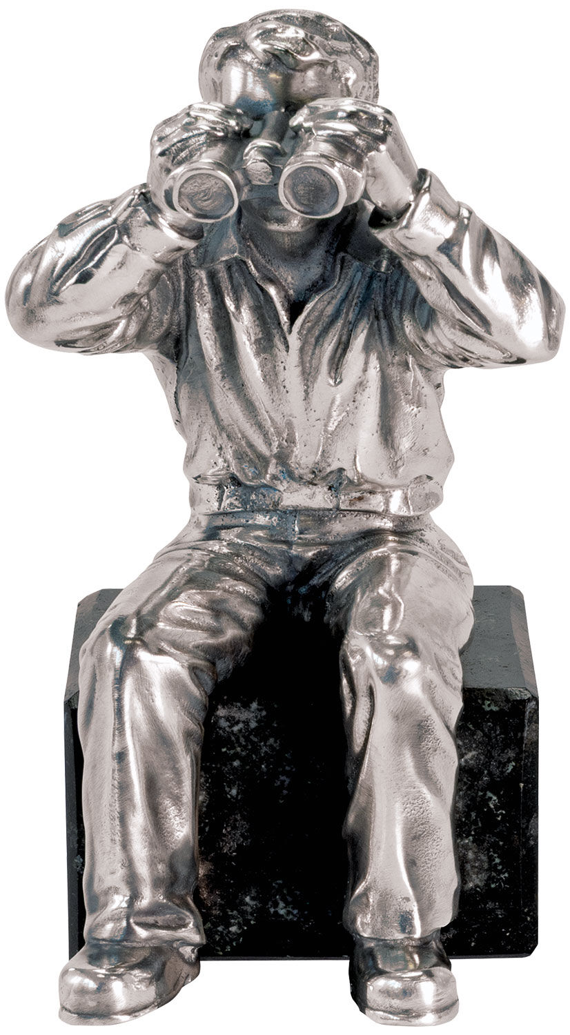 Skulptur "Gute Aussicht" (2006), Version versilbert von Ottmar Hörl