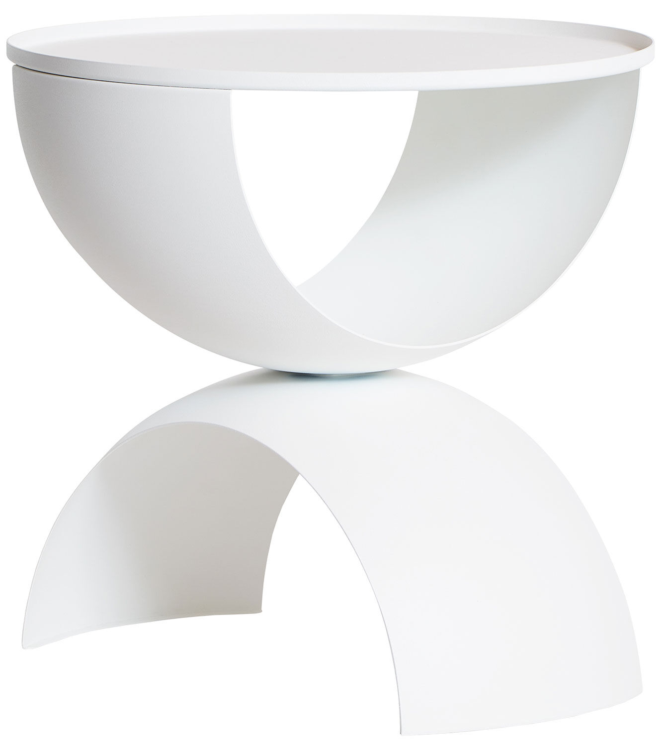 Sidebord "BOW BOW", hvid version af Frederik Roijé Design