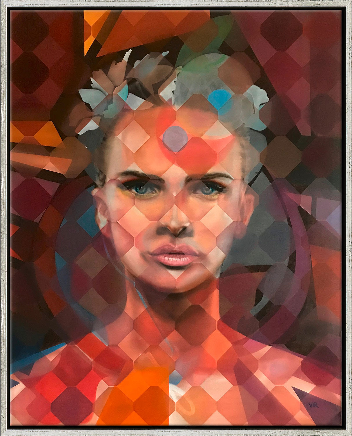 Picture "Straight Ahead" (2023) (Original / Unique piece), framed by Valentina Andrees