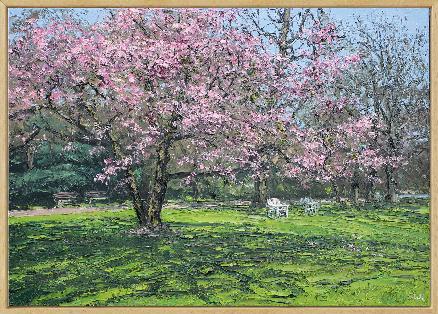 Picture "Ornamental Cherry" (2018), framed by Peter Witt