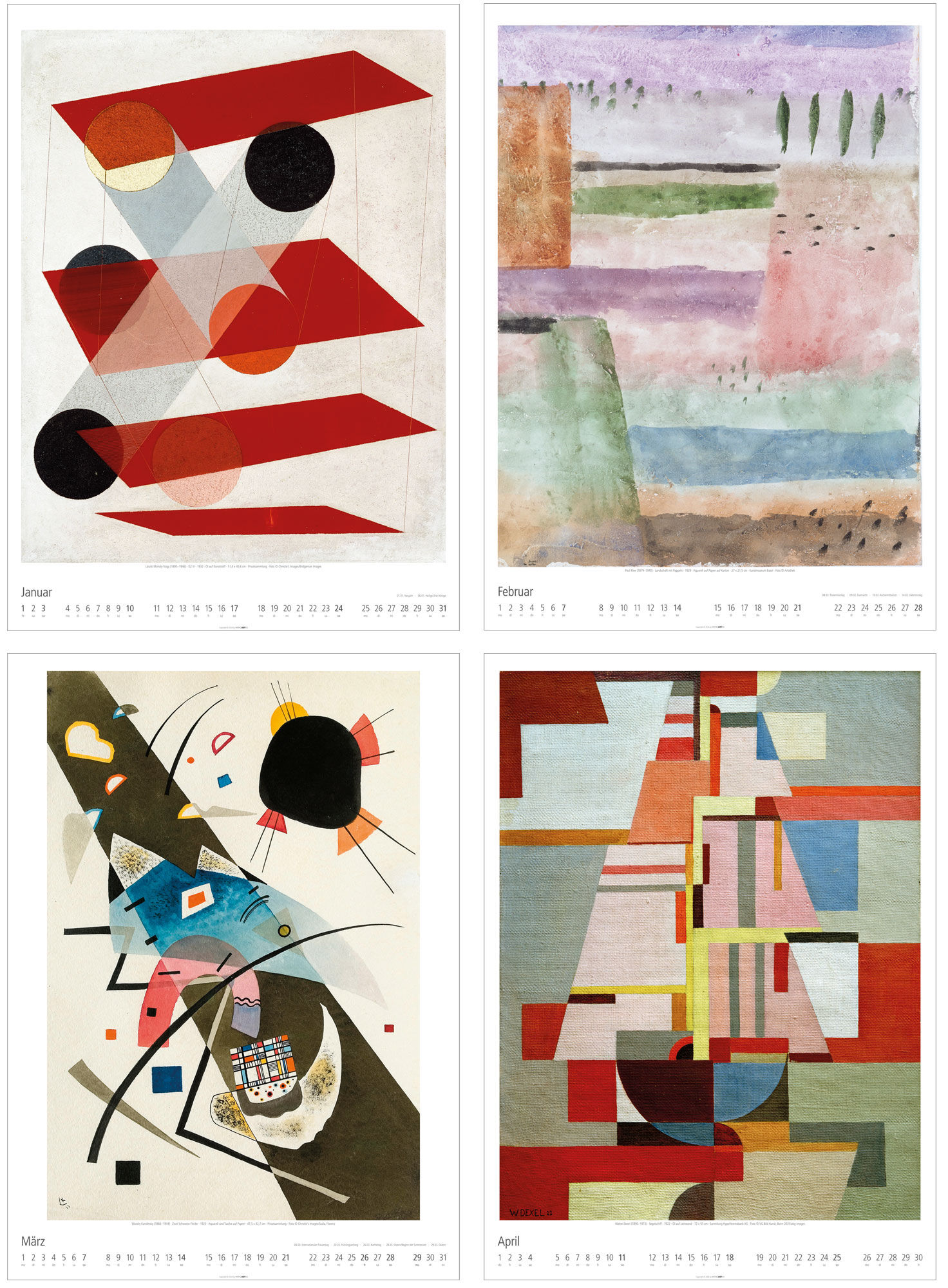 Calendario d’arte "Bauhaus" 2027