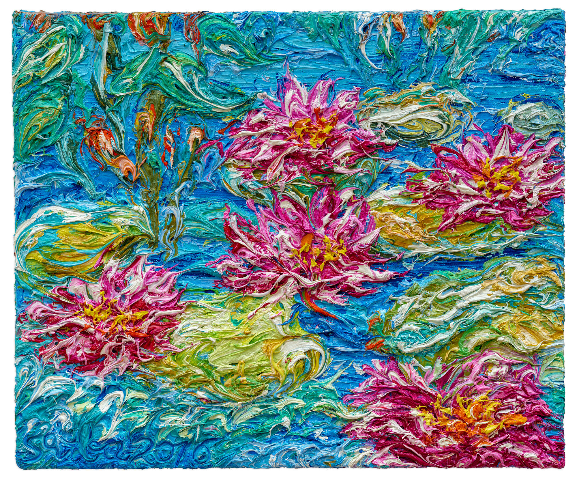 Picture "Water Lilies III" (2016) (Unique piece) by Ansgar Skiba