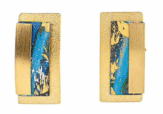 Stud earrings "Magic Blue" by Kreuchauff-Design