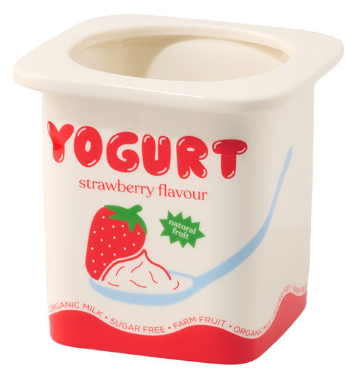 Keramikvase / Deko-Objekt "Erdbeerjoghurt" von Fluid Market