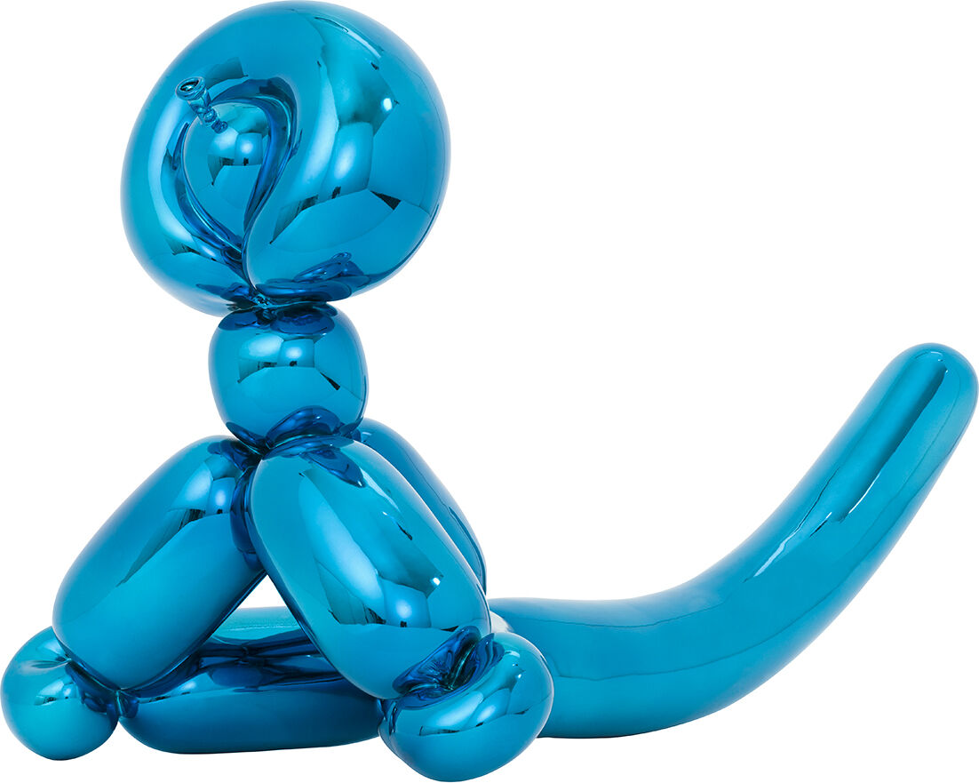 Sculptuur "Aap (Blauw)" (2017) von Jeff Koons