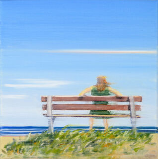 Bild "Tage am Meer 2" (2026) (Original / Unikat), auf Keilrahmen