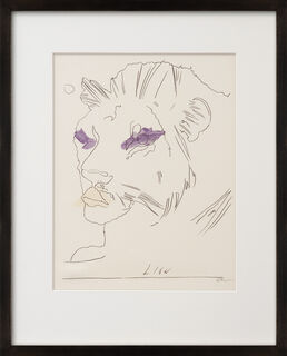 Tableau "Le Lion" (1975) von Andy Warhol
