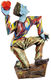 Sculpture "Catch" (Original / Unique piece), hand-painted wood by Roman Johann Strobl