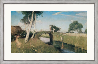 Quadro "Estate al Moor Canal" (1896), incorniciato