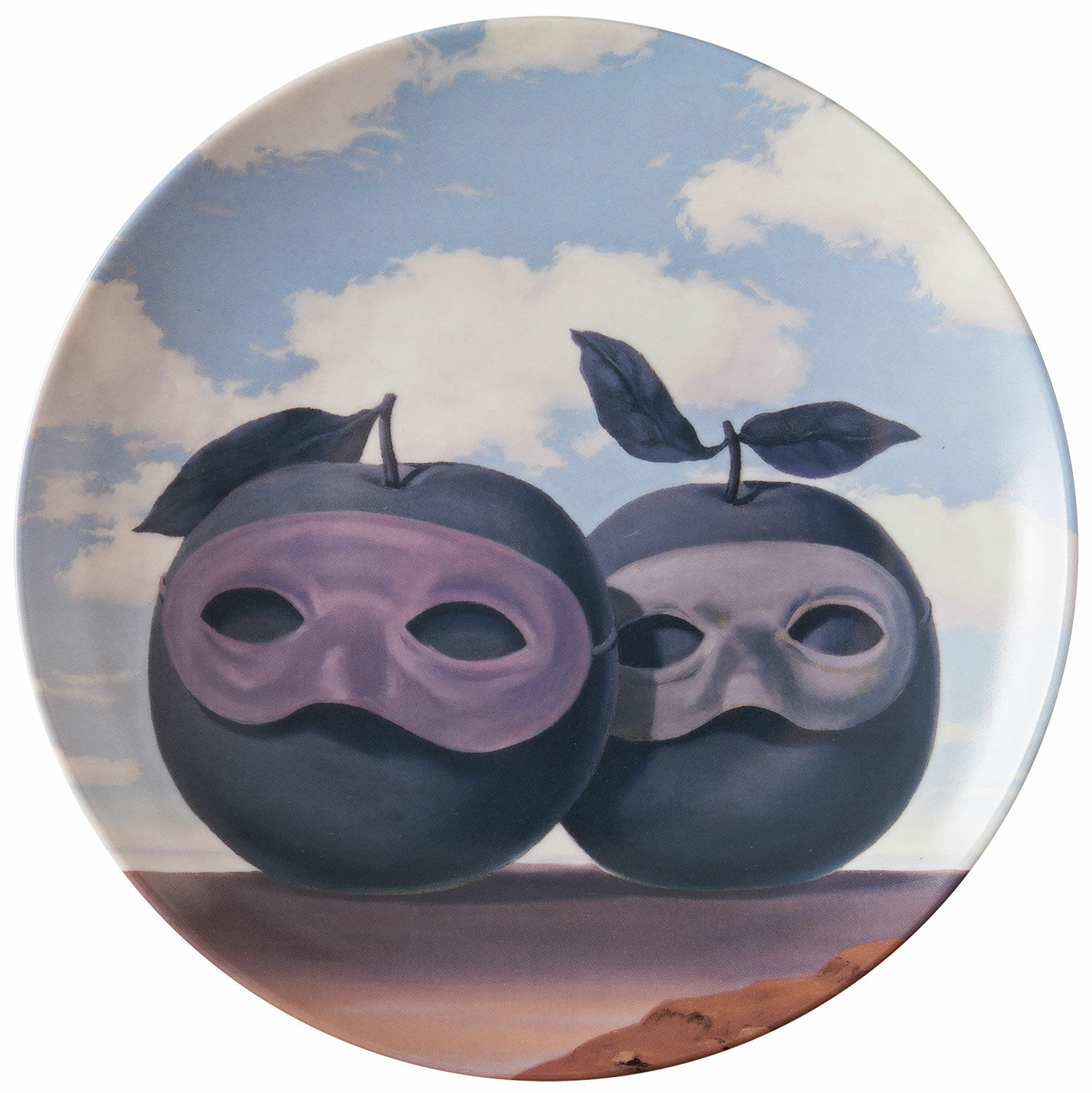 Porcelain plate "Le Domaine Enchanté VII" by René Magritte