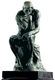 Skulptur "Der Denker" (38 cm), Version in Bronze von Auguste Rodin