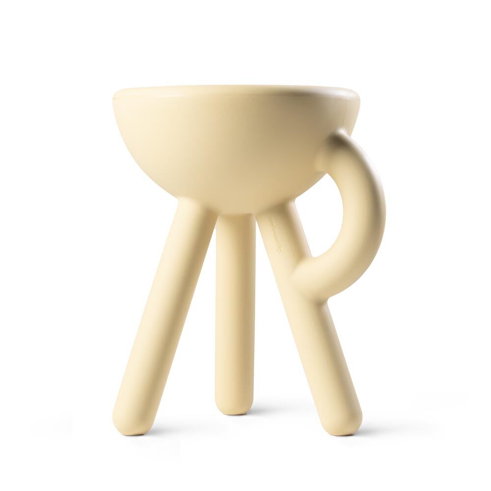 Tavolino "Tubby Stool biscuit" (per uso interno ed esterno) – disegnato da Gerard de Hoop di  Werkwaardig