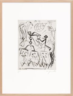 Tableau "tirée de: Jewish Jetset" (1989) von A. R. Penck