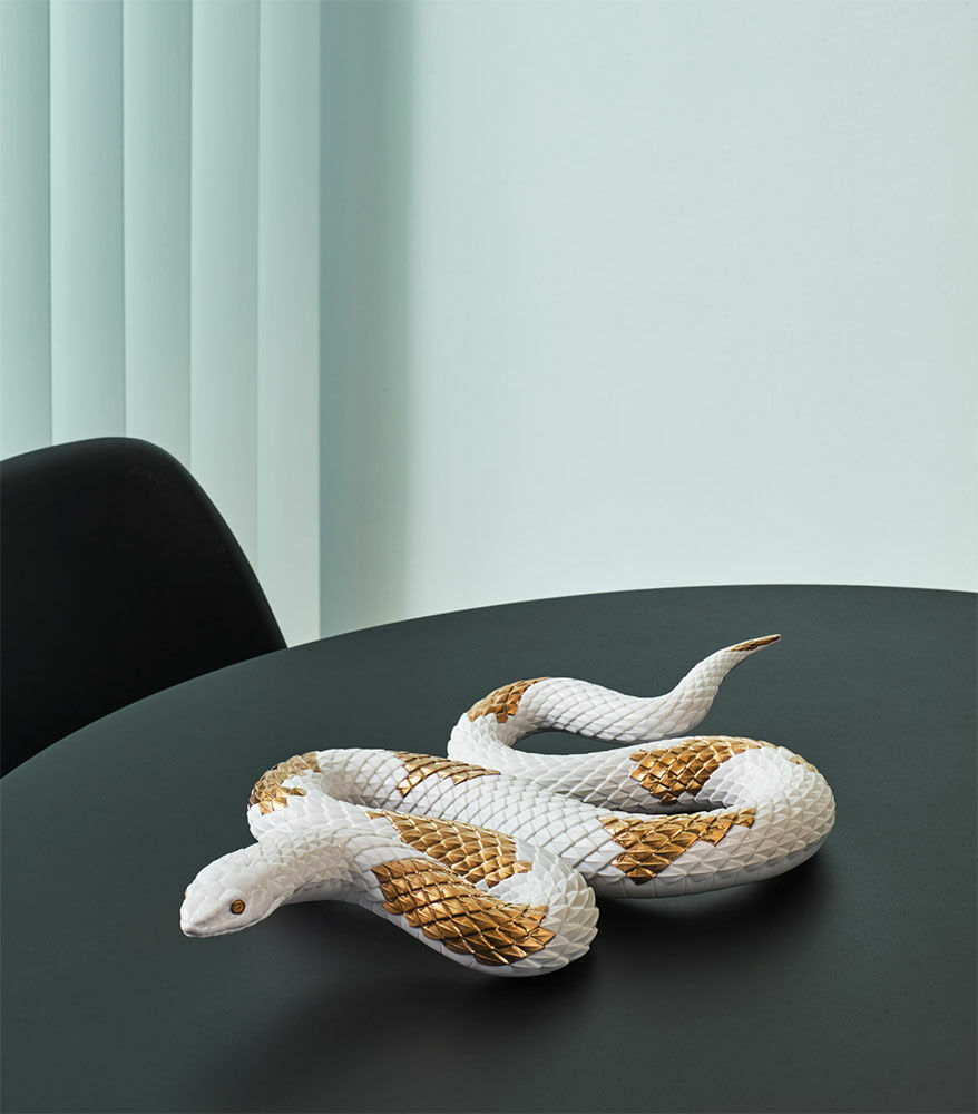 Porzellanfigur "Serpiente Blanco - weiße Schlange" von Lladró