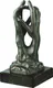 Rzeźba "Katedra" (Étude pour le secret), brąz wiązany autorstwa Auguste Rodin