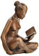 Scultura "Donna che legge" (2018), bronzo di SIME
